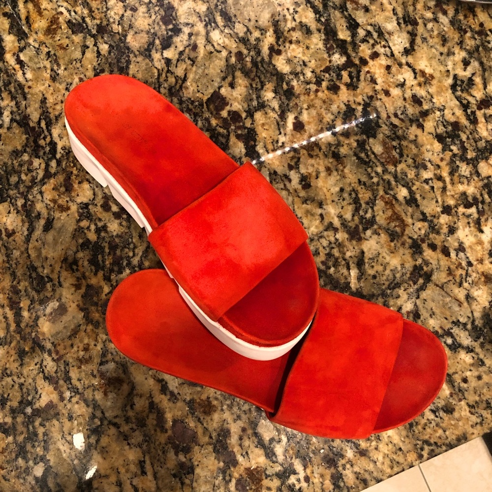Stuart Weitzman Suede Slide